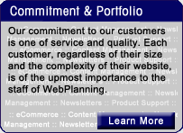 WebPlanning Customer Portfolio
